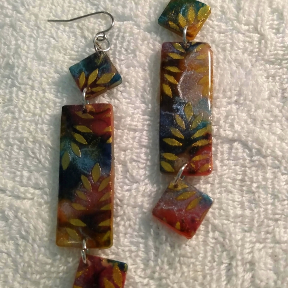 4/$15 clay earrings E160